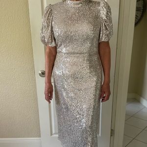 Silver sequined HM dress